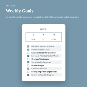 weekly goals
